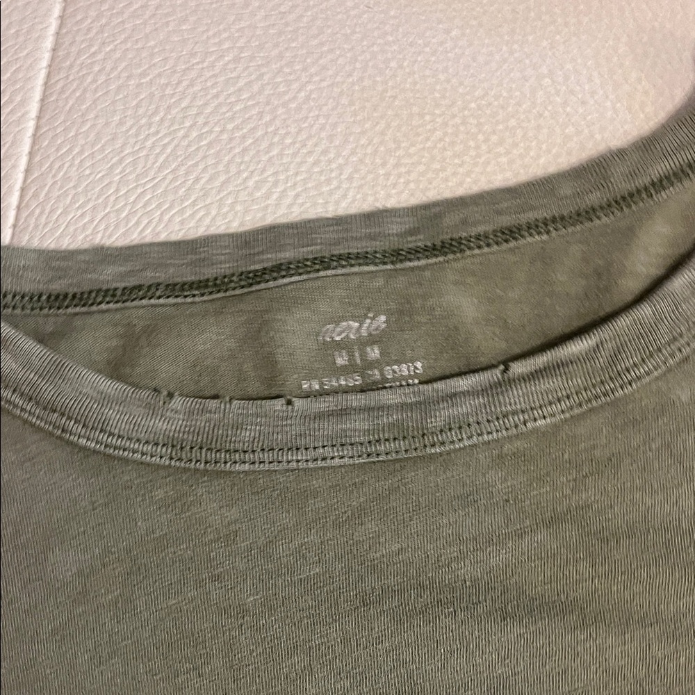 Aerie Olive Green Long Sleeve Top - Picture 5 of 5